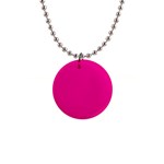 A Pink Background With A Black Border 1  Button Necklace