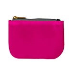 A Pink Background With A Black Border Mini Coin Purse