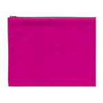 A Pink Background With A Black Border Cosmetic Bag (XL)