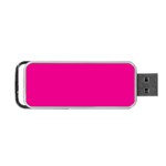 A Pink Background With A Black Border Portable USB Flash (One Side)