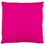 A Pink Background With A Black Border Standard Premium Plush Fleece Cushion Case (Two Sides)