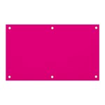 A Pink Background With A Black Border Banner and Sign 5  x 3 