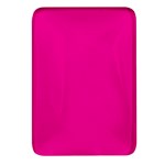 A Pink Background With A Black Border Rectangular Glass Fridge Magnet (4 pack)