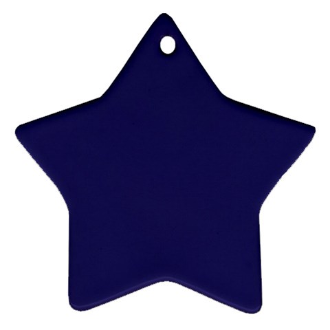 A Blue Background With A Clock On It Ornament (Star) from ArtsNow.com Front