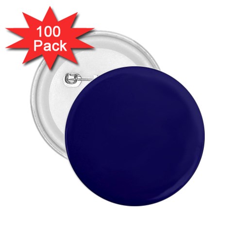 A Blue Background With A Clock On It 2.25  Buttons (100 pack)  from ArtsNow.com Front