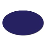 A Blue Background With A Clock On It Oval Magnet