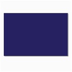 A Blue Background With A Clock On It Postcards 5  x 7  (Pkg of 10)