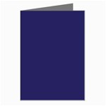 A Blue Background With A Clock On It Greeting Cards (Pkg of 8)