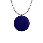 A Blue Background With A Clock On It 1  Button Necklace