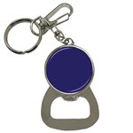 A Blue Background With A Clock On It Bottle Opener Key Chain