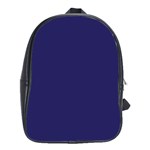 A Blue Background With A Clock On It School Bag (Large)