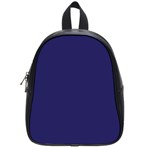 A Blue Background With A Clock On It School Bag (Small)