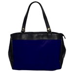 A Blue Background With A Clock On It Oversize Office Handbag