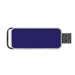 A Blue Background With A Clock On It Portable USB Flash (One Side)