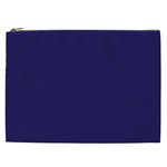 A Blue Background With A Clock On It Cosmetic Bag (XXL)