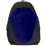 A Blue Background With A Clock On It Backpack Bag