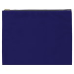 A Blue Background With A Clock On It Cosmetic Bag (XXXL)