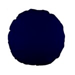 A Blue Background With A Clock On It Standard 15  Premium Round Cushions