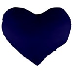 A Blue Background With A Clock On It Large 19  Premium Flano Heart Shape Cushions