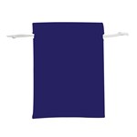 A Blue Background With A Clock On It Lightweight Drawstring Pouch (S)