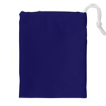 A Blue Background With A Clock On It Drawstring Pouch (5XL)