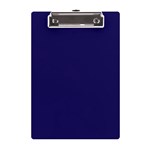 A Blue Background With A Clock On It A5 Acrylic Clipboard