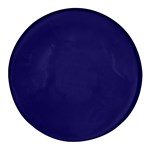 A Blue Background With A Clock On It Round Glass Fridge Magnet (4 pack)