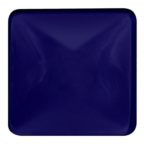 A Blue Background With A Clock On It Square Glass Fridge Magnet (4 pack) from ArtsNow.com Front