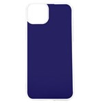 A Blue Background With A Clock On It iPhone 15 TPU UV Print Case