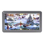 Icy Lights, Art, Christmas, Houses Memory Card Reader (Mini)