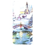 Icy Lights, Art, Christmas, Houses Samsung Galaxy S24 Plus 6.7 Inch Black TPU UV Case