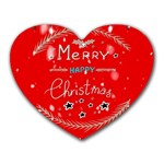 Merry, Happy Christmas, Christmas Gnome Heart Mousepad