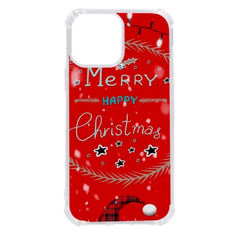 Merry, Happy Christmas, Christmas Gnome iPhone 13 Pro Max TPU UV Print Case from ArtsNow.com Front