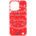 Merry, Happy Christmas, Christmas Gnome iPhone 15 Pro Max Black UV Print PC Hardshell Case