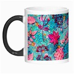 Pink On Blue Leaves Morph Mug