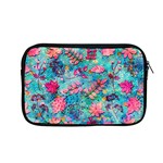 Pink On Blue Leaves Apple MacBook Pro 13  Zipper Case