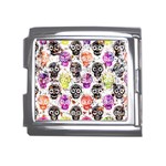 Sugar Skulls - Floral Mega Link Italian Charm (18mm)