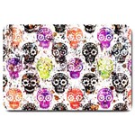 Sugar Skulls - Floral Large Doormat