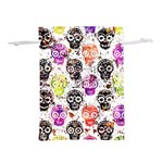 Sugar Skulls - Floral Lightweight Drawstring Pouch (M)