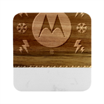 Ugly Sweater Moto, Motorola, Marble Wood Coaster (Square)