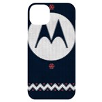 Ugly Sweater Moto, Motorola, iPhone 14 Plus Black UV Print Case