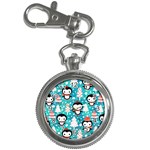 Blue Penguin Pattern, Adoxali, Christmas, Cute Key Chain Watches