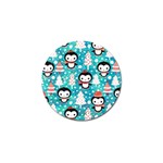 Blue Penguin Pattern, Adoxali, Christmas, Cute Golf Ball Marker (4 pack)