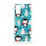 Blue Penguin Pattern, Adoxali, Christmas, Cute Samsung Galaxy S20 6.2 Inch TPU UV Case