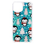 Blue Penguin Pattern, Adoxali, Christmas, Cute iPhone 13 mini TPU UV Print Case