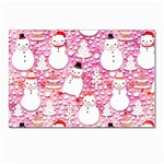 Cute Snowmen With Hats, Adoxali, Christmas Postcards 5  x 7  (Pkg of 10)