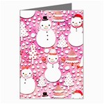 Cute Snowmen With Hats, Adoxali, Christmas Greeting Card