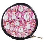 Cute Snowmen With Hats, Adoxali, Christmas Mini Makeup Bag