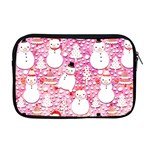 Cute Snowmen With Hats, Adoxali, Christmas Apple MacBook Pro 17  Zipper Case