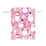 Cute Snowmen With Hats, Adoxali, Christmas Lightweight Drawstring Pouch (S)